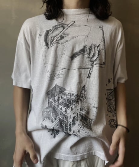 【USED】 Made in USA  M.C.Escher Art T-shirt  /230731-006