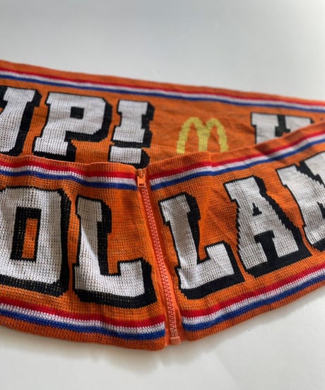 【USED】 Knit Soccer Muffler Orange / 230206-024