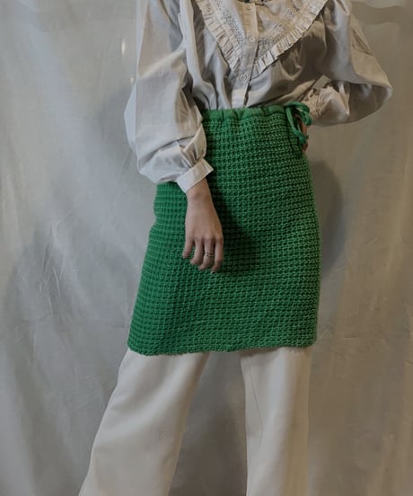 【USED】Crochet Knit Skirt/210217-062