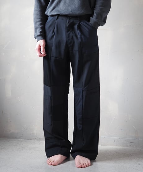 【RE;CIRCLE】 RE Patchwork One Tuck Suits Pants / 240325-011