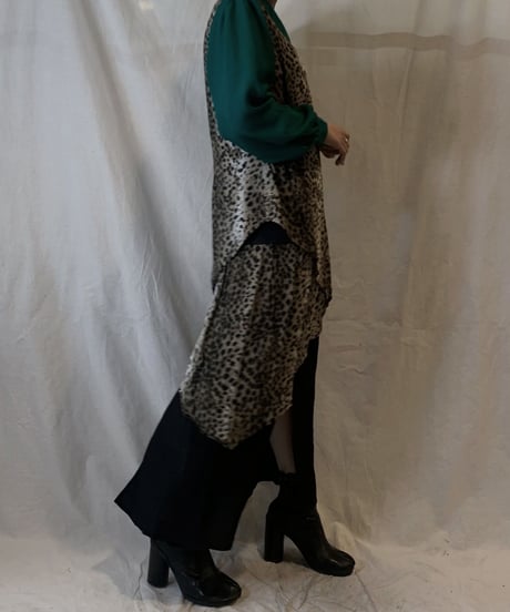【USED】Leopard Patterned No Sleeve All In One/210217-058