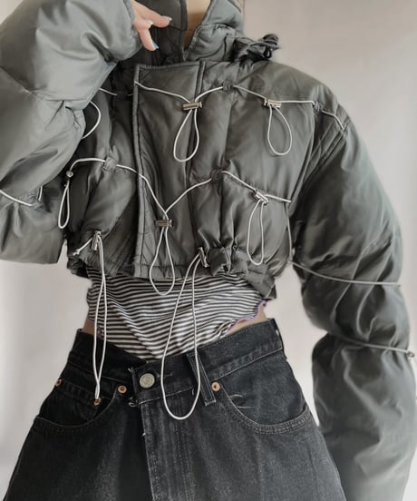 【RE;CIRCLE】 RE Draw Code Short Down Jacket / 230126-014