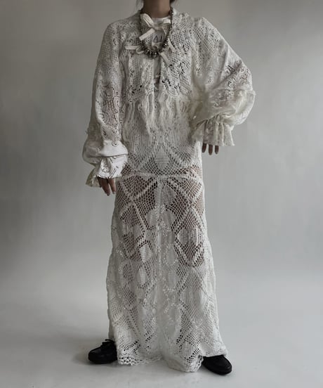 【RE;CIRCLE】 RE Crochet Lace Patchwork Bolero / 220526-023