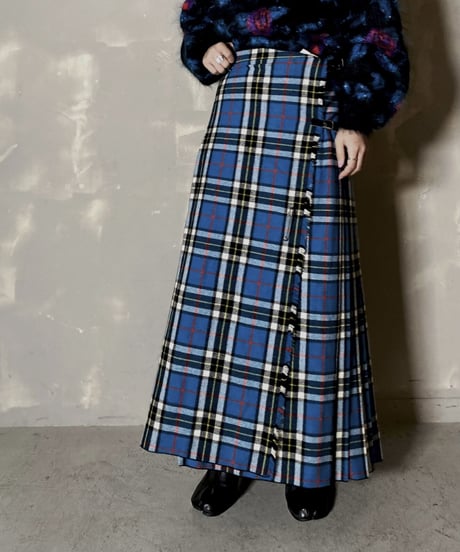 【USED】 Kilt Long Skirt / 201204-021