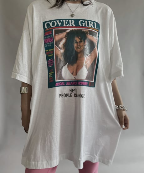 【USED】  Cover Girl Print T-Shirt / 230617-025