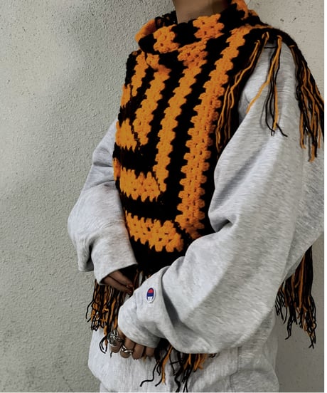 【RE;CIRCLE】 Granny Knit Poncho ② /210125-004