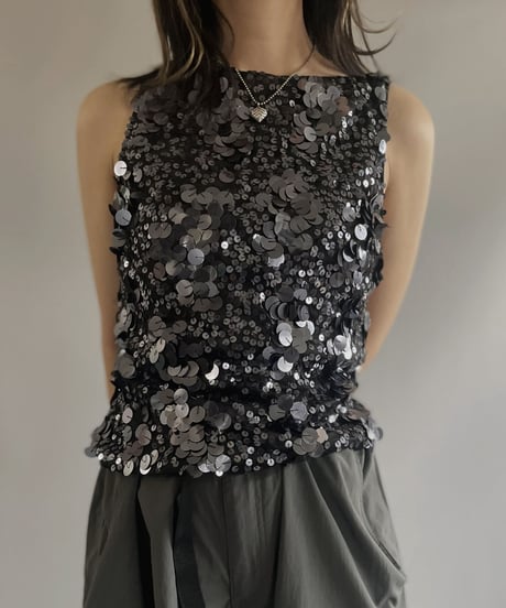 【USED】S/S Spangle Top / 230708-026