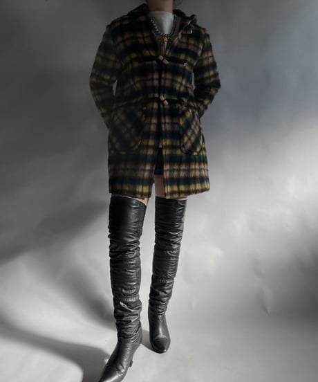 【USED】 Plaid Duffel Coat / 240101-033