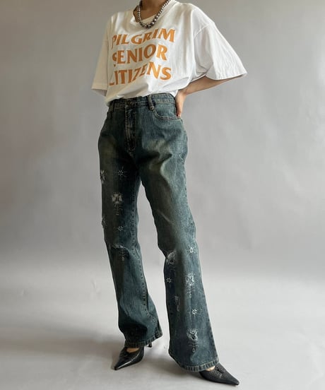 【USED】Made in USA Screen Stars Vest 90's PILGRIM T-Shirt /240824-041