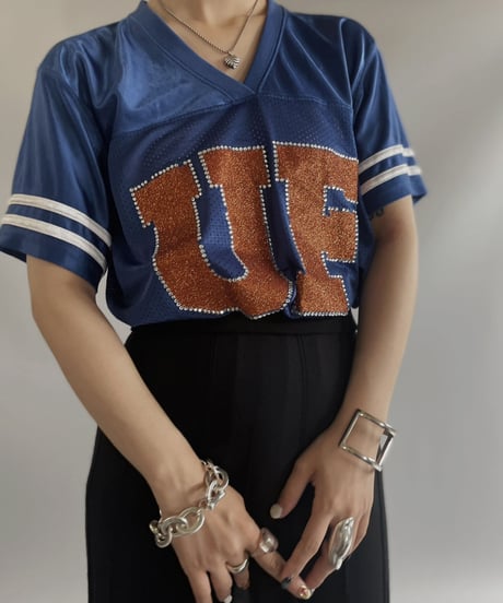 【USED】 S/S Lame Mesh Game Shirt / 230722-010