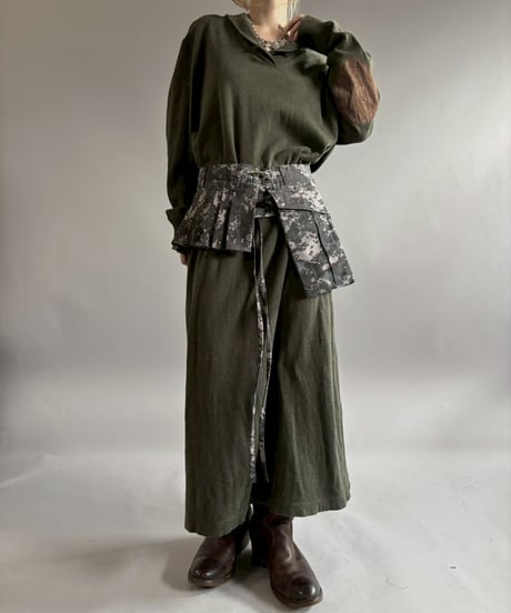 【RE;CIRCLE】 RE Military Camouflage Wrap Skirt / 260226-008