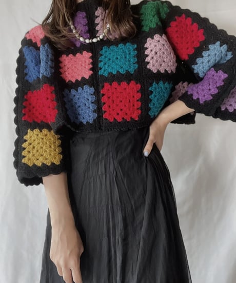 【RE;CIRCLE】 RE Granny Knit Top⑥/211014-006