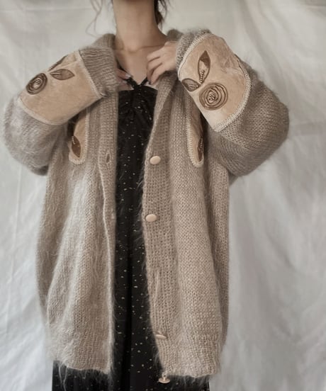 【USED】    Mohair Knit Cardigan/211216-018