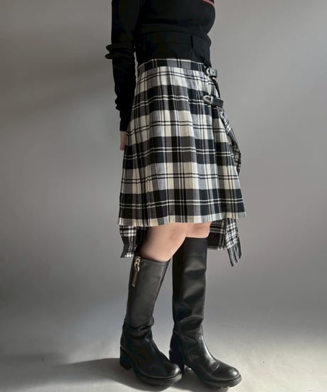 【RE;CIRCLE】 RE Kilt Long Skirt / 251204-008