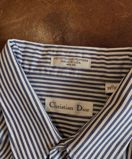 【USED】 Clistian Dior L/S Strip Shirt/210624-022