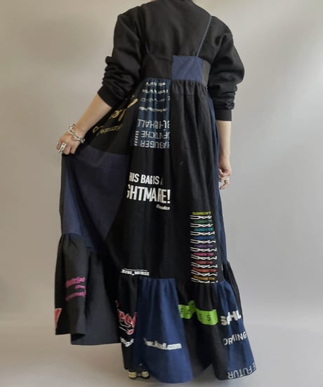 【RE;CIRCLE】RE Eco-Friendly Bag Camisole Long One-piece Black / 2300828-016
