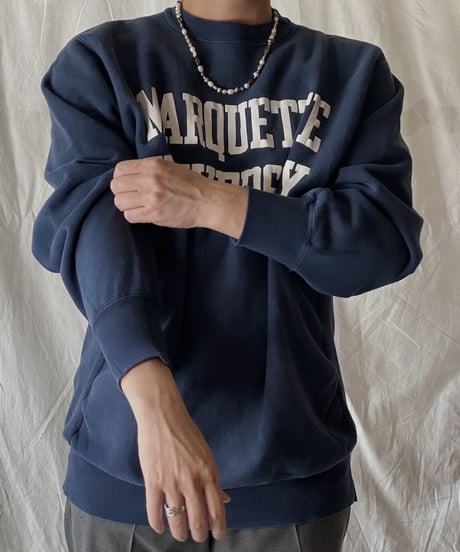【USED】 90's USA Champion Reverse Weave MARQUETTE②/210324-022