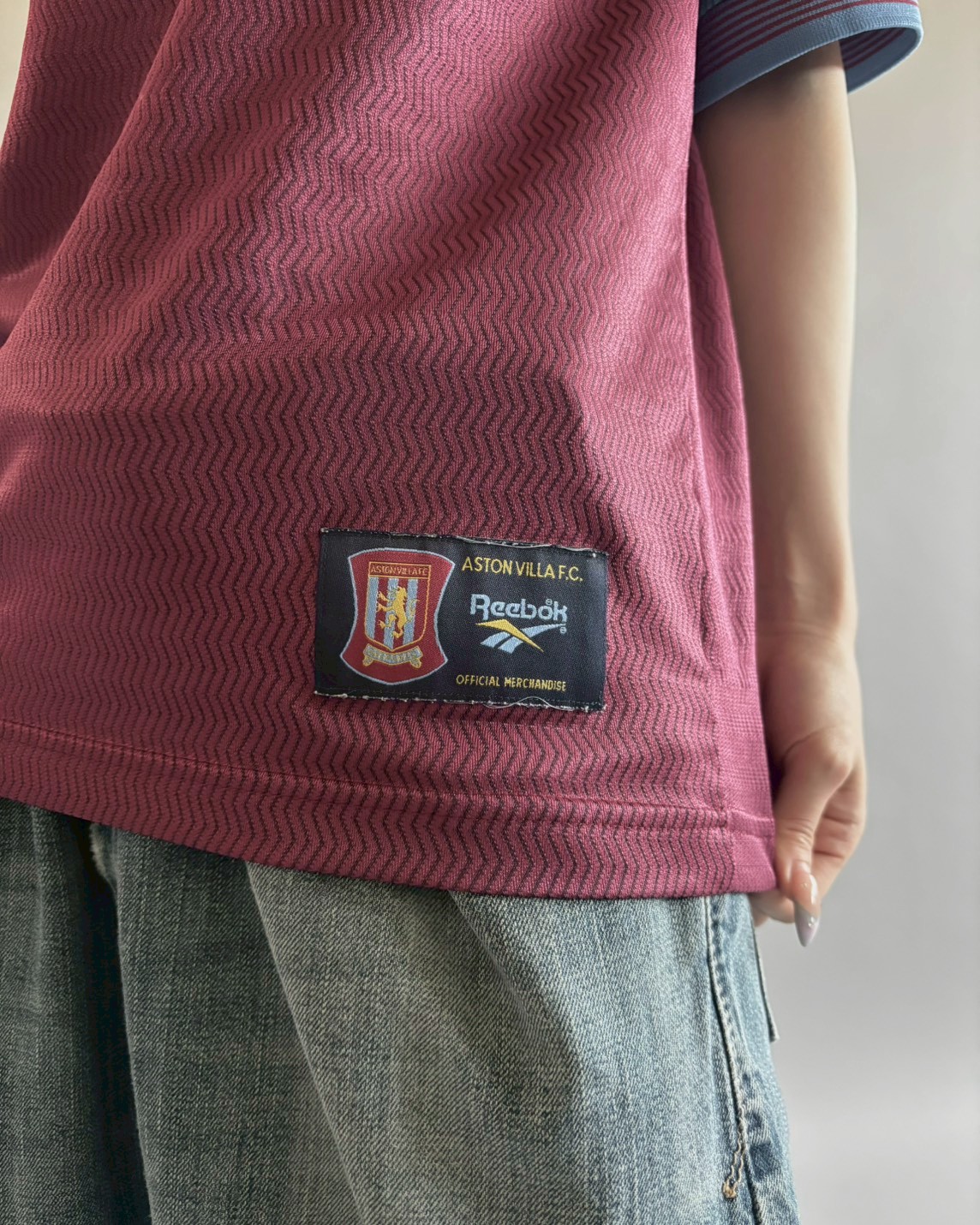 USED】 97~98's Reebok Aston Villa Soccer Shirt