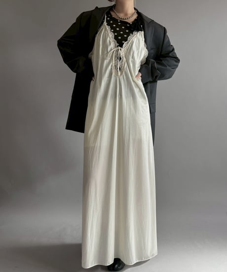 【USED】 Lingerie Long Camisole One-Piece /251129-005