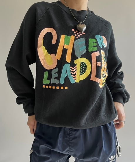 【USED】 Made in USA 90’s Jerzees Cheer Leader Sweat Top /250111-002