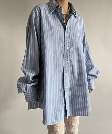 【USED】  Polo By Ralph Lauren Stripe Shirt Lowell /250213-017