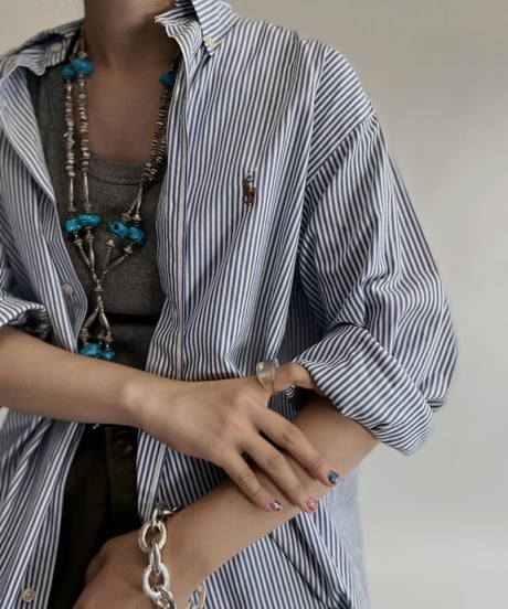 【USED】 Polo Ralph Lauren Striped Shirt / 220820-008