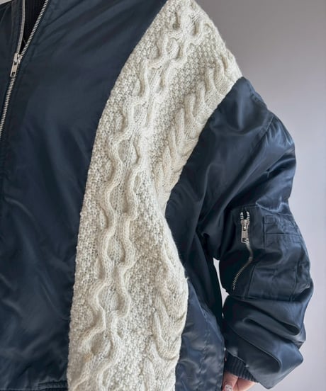 【RE;CIRCLE】 RE MA1 × Alan Knit Jacket / 251204-007