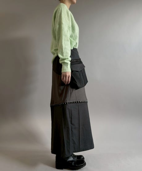 【RE;CIRCLE】 RE Suit Asymmetry Long Skirt / 260129-002