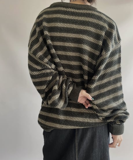 【USED】 Acrylic 100% Knit Top 231209-004