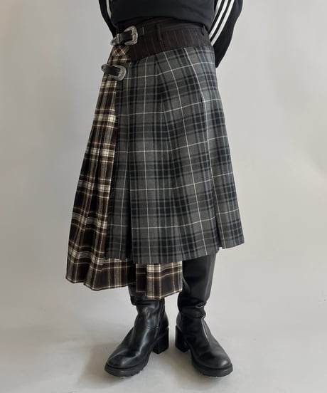 【RE;CIRCLE】 RE Kilt Skirt Middle / 250206-002