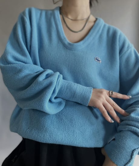 【USED】 IZOD Lacoste Acrylic Pullover Light Blue / 230204-008