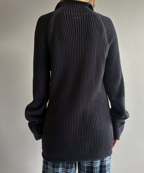 【USED】 ARMANI EXCHANGE Half Zip Rib Knit Top / 251129-010