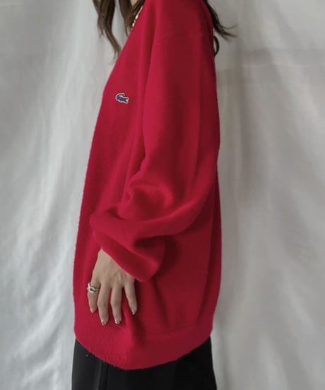 【USED】   LACOSTE Knit Cardigan①/210930-017