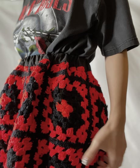 【RE;CIRCLE】 RE Granny Knit Long Skirt①/210917-003