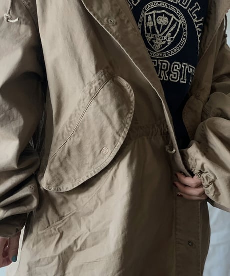 【MEND】 Dyed Beige US Snow Hoodie / 201125-033