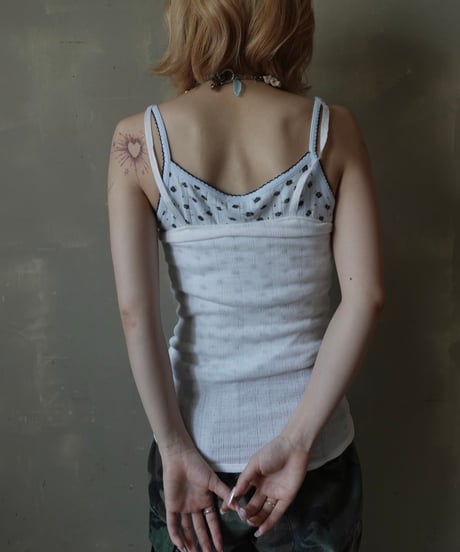 【RE;CIRCLE】 Re Embroidered Camisole Top  /  250724-002