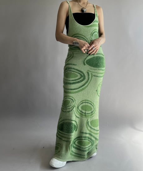 【USED】 House of Sunny Patterned  Camisole Long One-Piece/241019-005