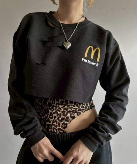 【USED】 Hanes Mc Donald's Cut off Sweat   /251012-028