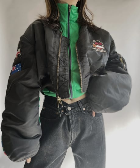 【RE;CIRCLE】 RE Short Soccer Muffler MA-1 / 230126-015