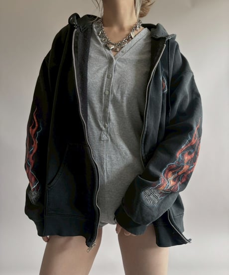 【USED】 08's HARLEY-DAVIDSON Zip Parka / 260418-044