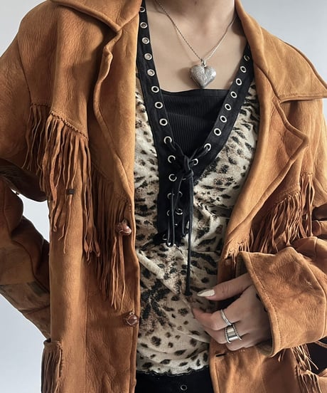【USED】 Suede Fringe Jacket /250301-001