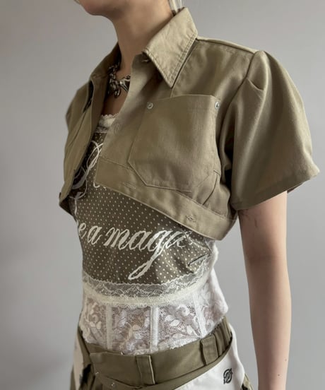 【Chinatsu Aoyama】 RE Makers Shirt Khaki / 260702-005