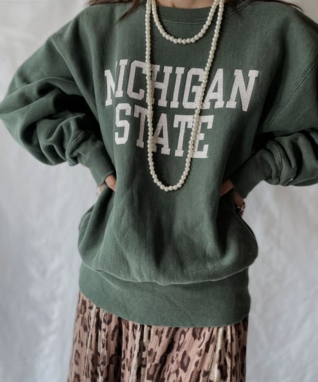 【USED】   Champion Reverse Weave Sweat MICHIGAN STATE/211007-015