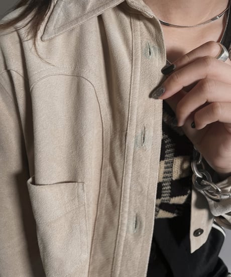 【USED】  Debbie Shuchat Suede Shirt / 221015-016