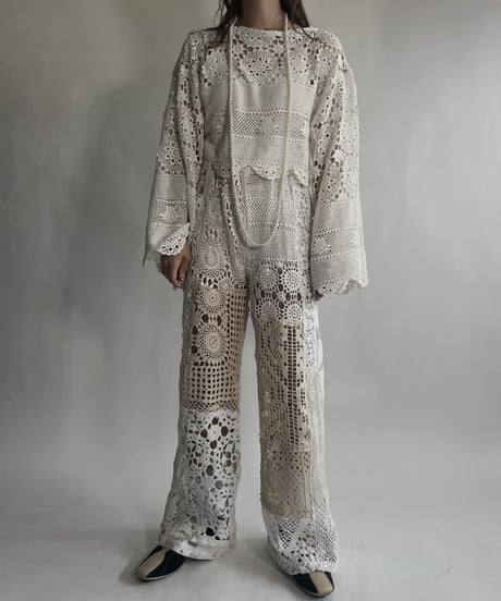 【RE;CIRCLE】 RE Crochet Lace Top / 220623-008