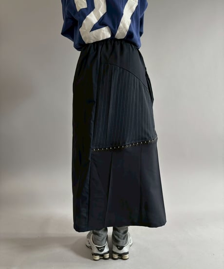 【RE;CIRCLE】 RE Suit Asymmetry Long Skirt / 260129-016