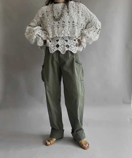 【RE;CIRCLE】 RE Crochet Kirikae Top / 230330-016
