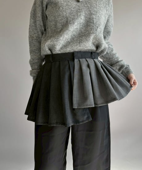 【RE;CIRCLE】 RE Suit Wrap Skirt Mini / 260129-009