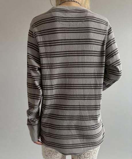 【USED】 GAP Border Pattern Thermal Top / 260613-004