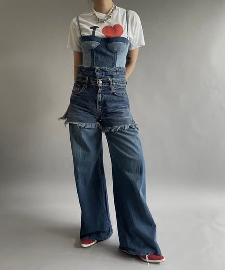 【USED】50~60's Levi's Cut Off Denim Shorts /240718-004